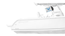 Air Force White12"x18" Forever Wave Flag for Boats