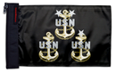 Navy Chief Petty Officers 12"x18" Forever Wave Flag for Golf Carts