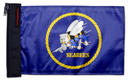 Navy Seabees 12"x18" Forever Wave Flag for Boats