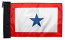 Service Blue Star12"x18" Forever Wave Flag for Boats