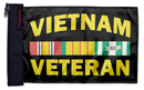 Vietnam Veteran 12"x18" Forever Wave Flag for Jeep Wrangler TJ 1996-2006