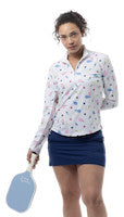 SanSoleil: Ladies UPF 50 SolCool Long Sleeve Zip Mock - 900463