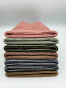 Trending Men’s & Women’s Beanie – H-Stitch Cuffed Beanie | Burgundy/Pink Contrast | Made in USA