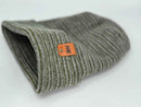 H-Stitch Contrast Cuffed Beanie – Gray/Green | Made in USA | Trending Designer Winter Hat 2025