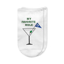 19th Hole Golf Socks – Funny No-Show Socks for Golfers