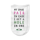 Funny Hole in One Spare Pair Golf Socks for Women