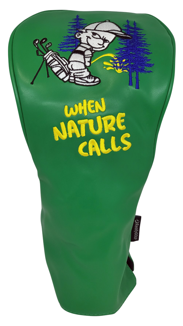 When Nature Calls Embroidered Driver Headcover by ReadyGOLF