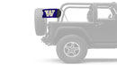 Washington Huskies 11"x17" Forever Wave Flag for Jeep Wrangler JK 2-Door 2007-2018