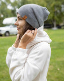 NEW HAAKWEAR H-Stitch Cuffed Beanie - Designed and Made in USA (Patent Pending Design) - Koala Gray