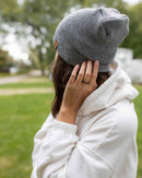 NEW HAAKWEAR H-Stitch Cuffed Beanie - Designed and Made in USA (Patent Pending Design) - Koala Gray