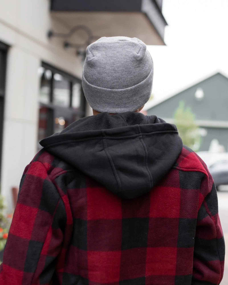 NEW HAAKWEAR H-Stitch Cuffed Beanie - Designed and Made in USA (Patent Pending Design) - Koala Gray