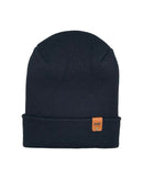 NEW HAAKWEAR H-Stitch Cuffed Beanie - Designed and Made in USA (Patented Design) - Midnight Black