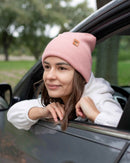 NEW HAAKWEAR H-Stitch Cuffed Beanie - Designed and Made in USA (Patented Design) - Pearl Pink