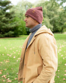 NEW HAAKWEAR H-Stitch Cuffed Beanie - Designed and Made in USA (Patented Design) - Rusty Burgundy