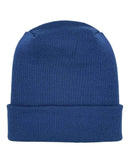 NEW HAAKWEAR H-Stitch Cuffed Beanie - Designed and Made in USA (Patented Design) -  Sapphire Blue