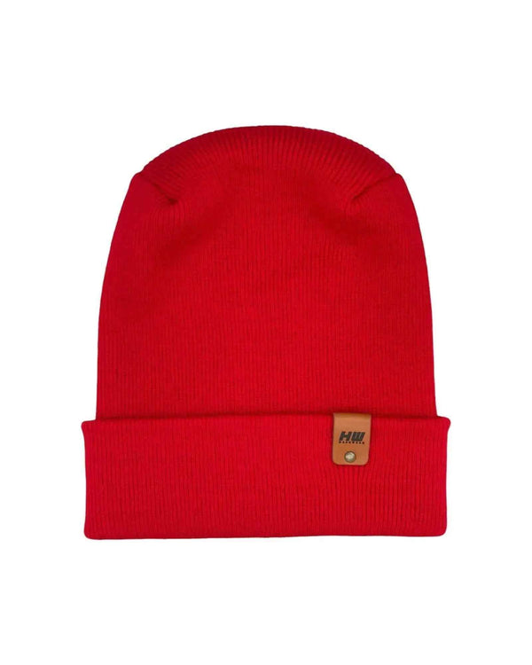 NEW HAAKWEAR H-Stitch Cuffed Beanie - Designed and Made in USA (Patented Design) - Scarlet Red