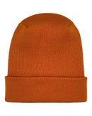 NEW HAAKWEAR H-Stitch Cuffed Beanie - Designed and Made in USA (Patented Design) - Tiger Orange