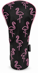 Neon Flamingo Embroidered Headcover by ReadyGOLF - Driver