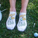 Hole-in-One Club Golf Socks – Funny No-Show Socks for Golfers, Men & Women