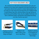 South Carolina Crescent Moon Palmetto State Flag Navy Blue Belt by Charleston Belt