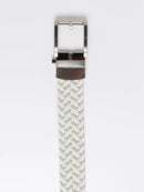 Nexbelt: Men's Braided Tri-Color Tan Golf Ratchet Belt 1.38" [35mm]