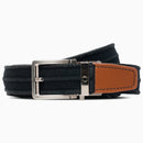 Nexbelt: Men's Balboa Drift Washed Canvas Ratchet Belt - Black 1.38" [35mm]