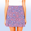 Scottsdale Pleated Hem Skort in Sussudio Americana