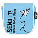 Paper Airplane "Send It" L.A.B. DF3 Embroidered Center Shaft Putter Cover