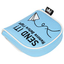 Paper Airplane "Send It" L.A.B. DF3 Embroidered Center Shaft Putter Cover