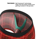 The Partridge | Red Cozy Plaid Ball Hammock® Pouch Underwear