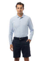 SanSoleil: Men's UPF 50 SolMelanage Ice Mini Stripe Polo - 900841MM