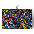 Silly Straw Golf Towel | Premium Double-Sided Microfiber | Heavy-Duty Magnetic Towel with Carabiner Clip | 24 x 16 in