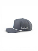 Astronaut Walker Golf Hat | Snapback Cap | Built-in Magnetic Ball Marker Holder + Marker Included | Adjustable Gray