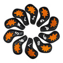 Dino Nugget Stegosaurus Golf Iron Cover Set | Premium PU Leather | Magnetic Closure Iron Covers | 4–9, PW, GW, SW, LW