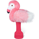 Pale Pink Flamingo Driver Headcover with Long Neck Sock