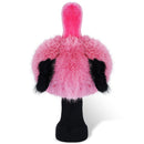 Pink Flamingo Driver Headcover with Long Neck Sock