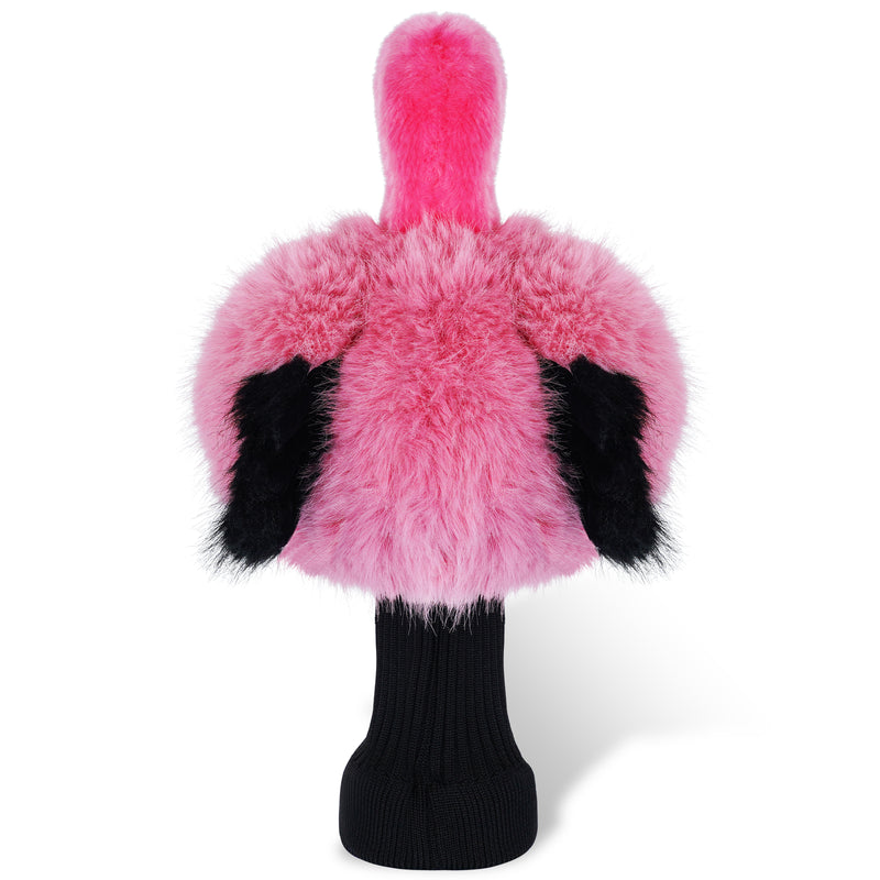 Pink Flamingo Driver Headcover with Long Neck Sock