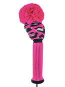Just 4 Golf: Leopard Driver Headcover - Hot Pink and Black