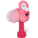 Pale Pink Flamingo Driver Headcover with Long Neck Sock