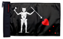 Blackbeard 12"x18" Forever Wave Flag for Jeep Wrangler JKU 4-Door 2007-2018