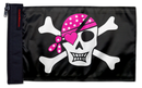 Pink Pirate 12"x18" Forever Wave Flag for Jeep Wrangler YJ 1986-1995
