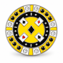 Bonjoc Poker Chip Ball Marker & Hat Clip - Yellow