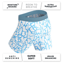 The Polar Polka | Polar Bear Scene Long Leg Ball Hammock® Pouch Underwear With Fly