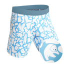 The Polar Polka | Polar Bear Scene Long Leg Ball Hammock® Pouch Underwear With Fly