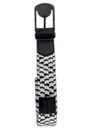 BRAIDED GOLF BELT ♠ Black/Grey/White