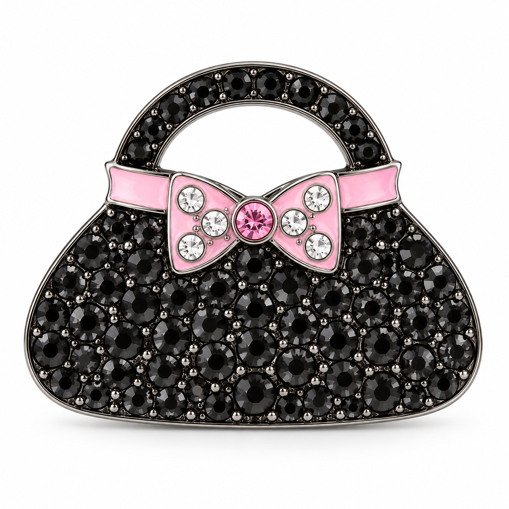 Bonjoc: Clutch Purse Ball Marker & Hat Clip - Black