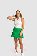 Lucky in “Leather” Skirt by Calliope Golf