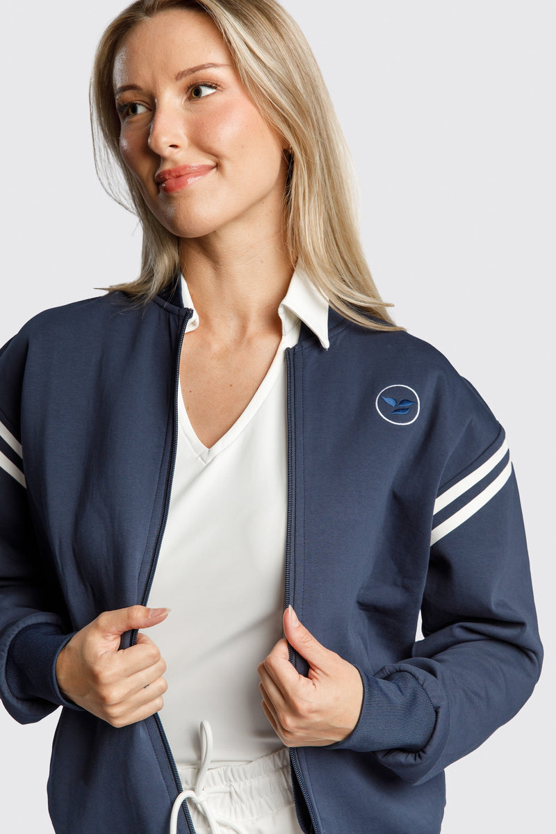 Farrah Retro Bomber Jacket by Calliope Golf
