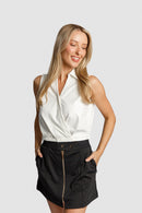 Amelia Wrap Polo by Calliope Golf