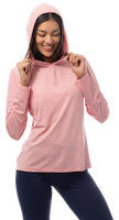 SanSoleil: Ladies UPF 50 Solmelange L/S Stripe Hoodie - 900451MM